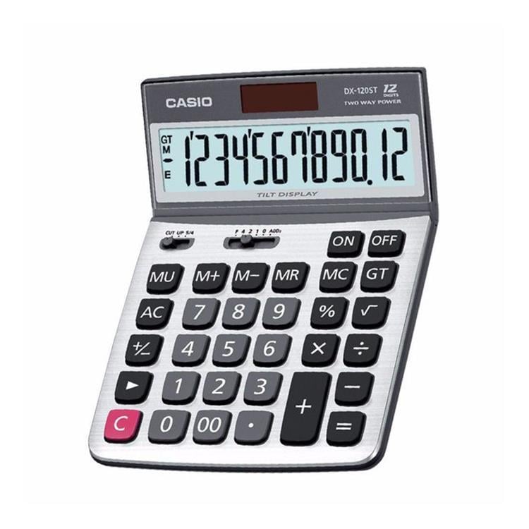 Casio Dx-120St 12 Hane Oyn. Başlık Masaüstü Hesap Makinesi   Casio Hesap Makinası 12 Hane , Haraketli Ekran Dx-120 St - Kirtasiyem NetHesap Makineleri
