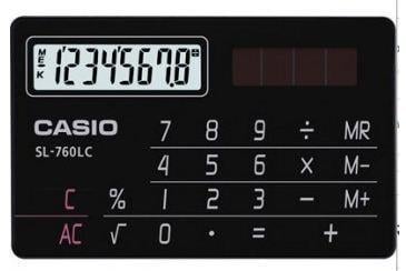 Casio Hesap Makinesi 8 Hane Sl 760Lc BkCasio Hesap Makinesi 8 Hane Sl 760Lc Bk - Kirtasiyem NetHesap Makineleri