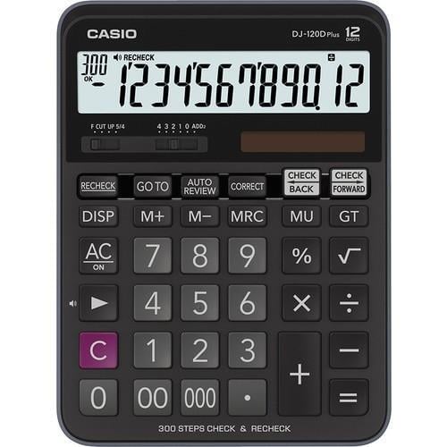 Casio Hesap Makinesi Plus 12 Hane İşlem Kontrollü Dj 120DCasio Hesap Makinesi Plus 12 Hane İşlem Kontrollü Dj 120D - Kirtasiyem NetHesap Makineleri