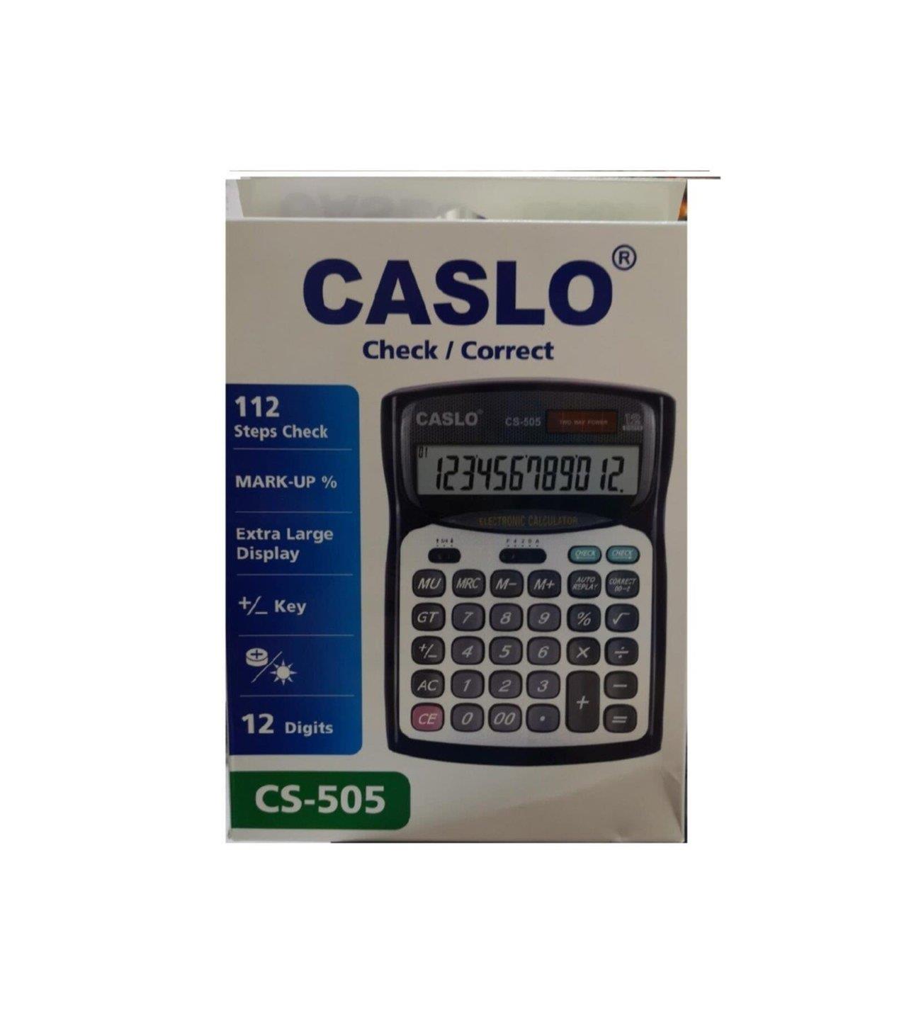 Caslo Cs-505 12 Hane Masa Tipi İşlem Kontrollü Su Geçirmez Hesap MakinesiCaslo Cs-505 12 Hane Masa Tipi İşlem Kontrollü Su Geçirmez Hesap Makinesi - Kirtasiyem NetHesap Makineleri