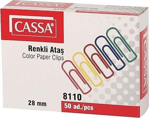 Cassa Ataş Renkli *24 8110Cassa Ataş Renkli *24 8110 - Kirtasiyem.netAtaşlar Ve Kıskaçlar
