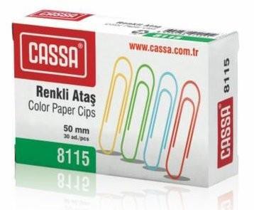 Cassa Ataş Renkli 50 Mm No:5 8115Cassa Ataş Renkli 50 Mm No:5 8115 - Kirtasiyem.netAtaşlar Ve Kıskaçlar