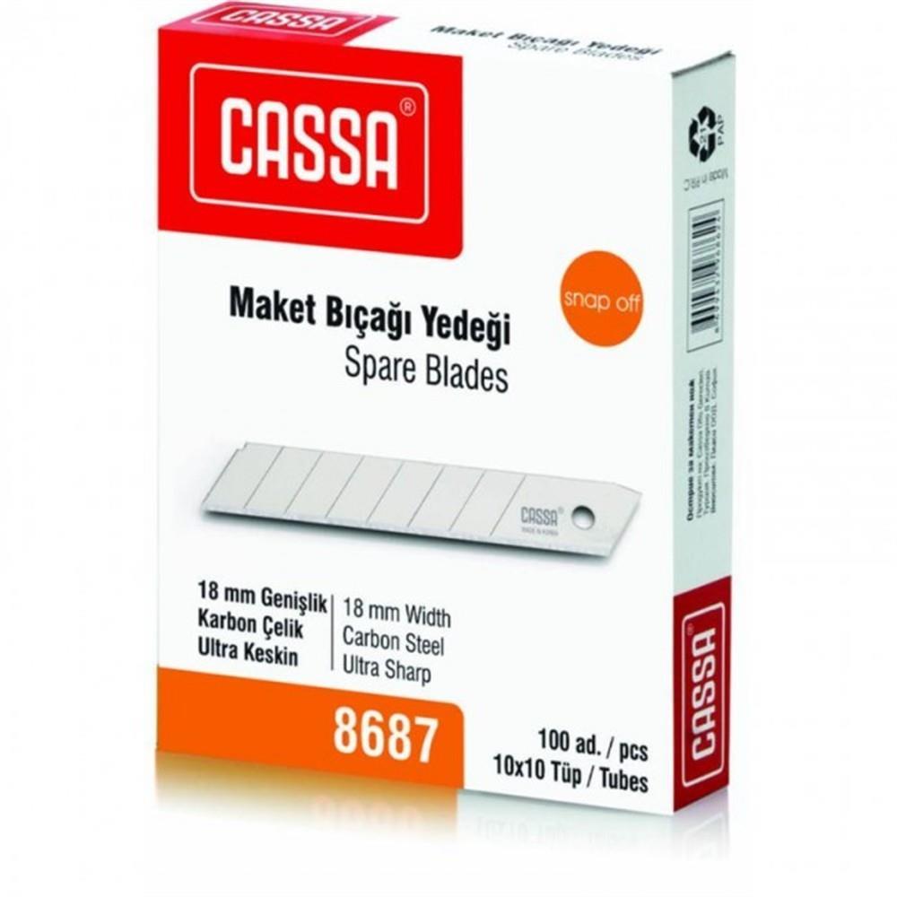 Cassa Maket Bıçağı Yedeği 18 Mm Gri 8687Cassa Maket Bıçağı Yedeği 18 Mm Gri 8687 - Kirtasiyem.netMaket Bıçağı Yedekleri