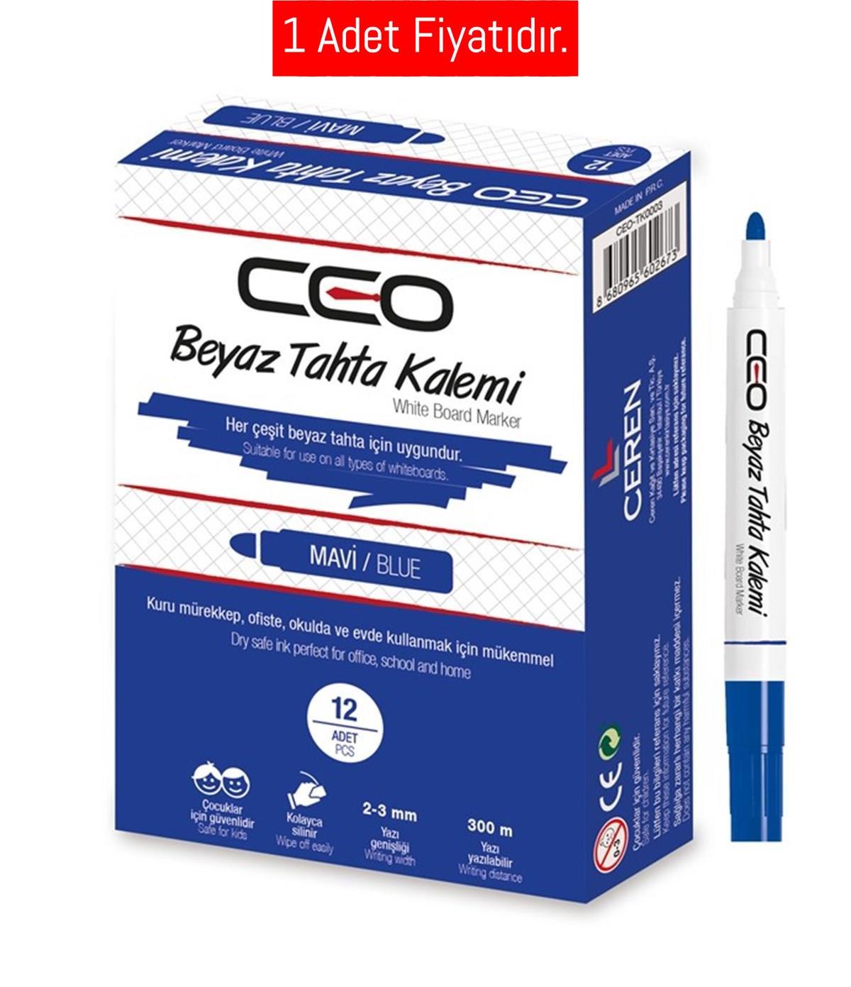 Ceo Beyaz Tahta Kalemi Mavi (1 ADET)Ceo Beyaz Tahta Kalemi Mavi - Kirtasiyem.netBeyaz Tahta Kalemi