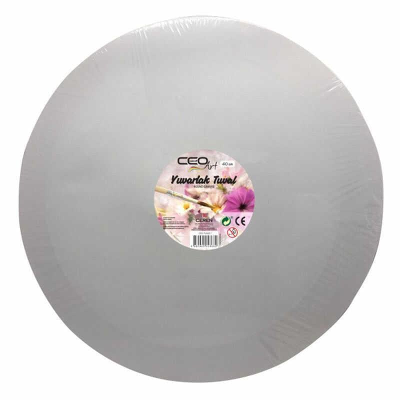 Ceoart Yuvarlak Tuval 40 CmCeoart Yuvarlak Tuval 40 Cm - Kırtasiyem.netTuvaller