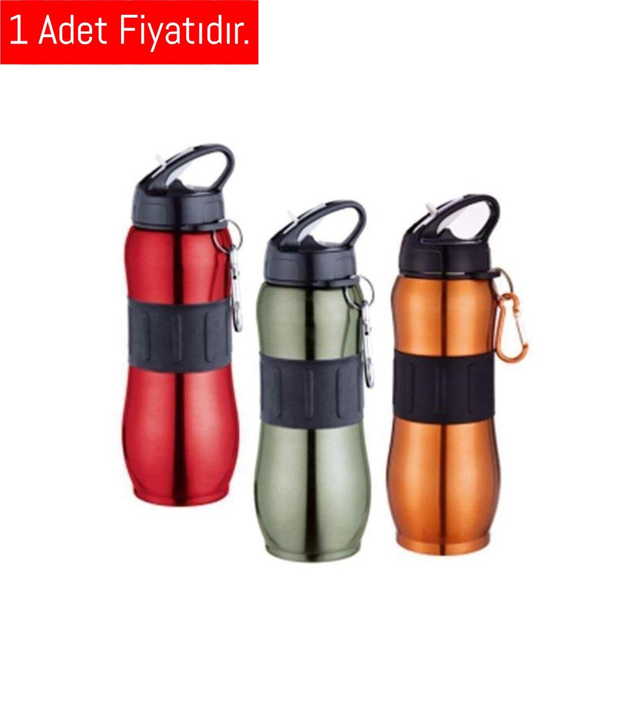Ceren B&D Matara Çelik Silikon Kemerli 4 Renk 830 Ml. (Ysy-047)  (1 ADET)Ceren B&D Matara Çelik Silikon Kemerli 4 Renk 830 Ml. (Ysy-047)  - Kirtasiyem.netMataralar