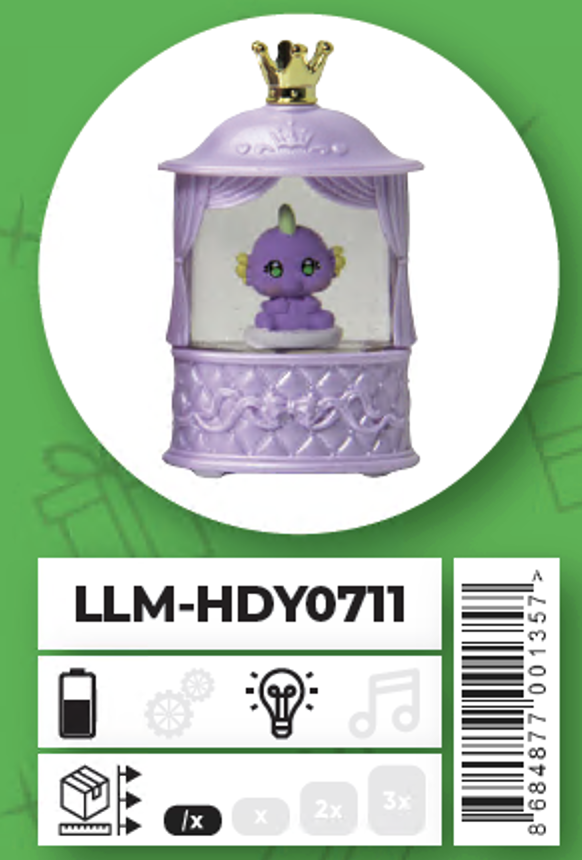 Ceren Kar Küresi Mini Boy Unicorn Plastik  LLM-HDY0711Diğer Kırtasiye Ürünleri