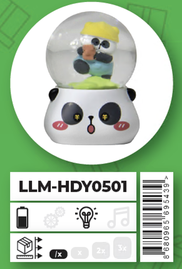 Ceren Kar Küresi Panda Küçük Boy LLM-HDY0501Diğer Kırtasiye Ürünleri