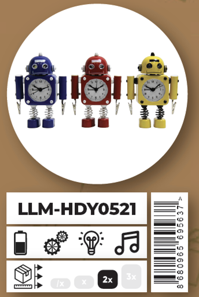 Ceren Not Tutacaklı Robot Saat LLM-HDY0521Hediyelik Eşyalar