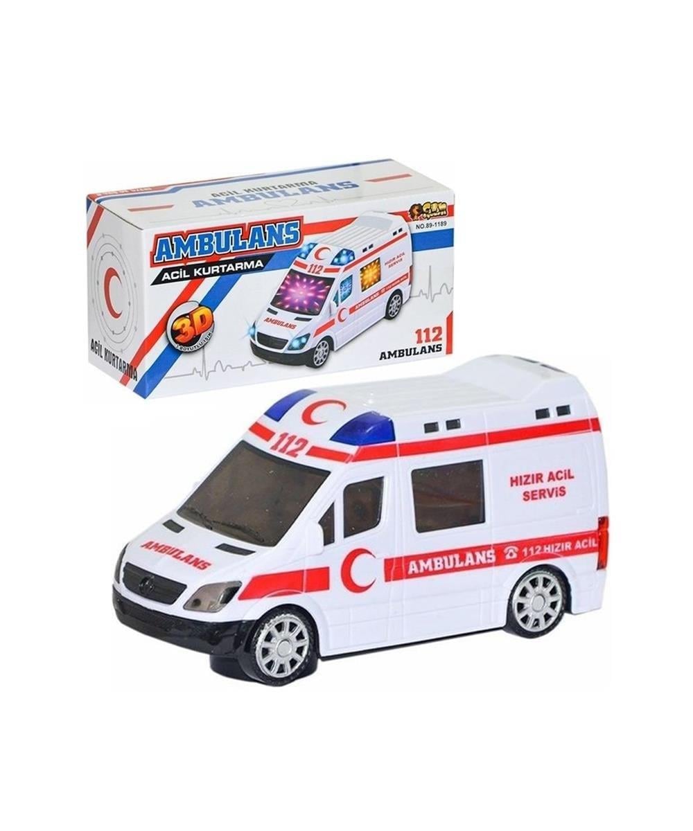 Ceren Pilli Sesli Ve Işıklı 3D Ambulans Ctoy-89-2689BCeren Pilli Sesli Ve Işıklı 3D Ambulans Ctoy-89-2689B - Kirtasiyem.netAkıl Oyunları