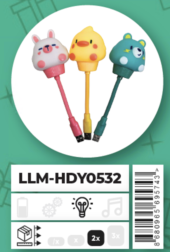 Ceren Usb Tavşan Gece Labası LLM-HDY0532Diğer Kırtasiye Ürünleri