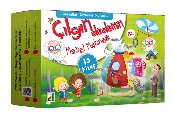 Çılgın Dedemin Masal Makinesi-Masallar Diyarına Yolculuk-10 KitapÇılgın Dedemin Masal Makinesi-Masallar Diyarına Yolculuk-10 Kitap - Kirtasiyem.netOkul Çağı 6-10 Yaş 