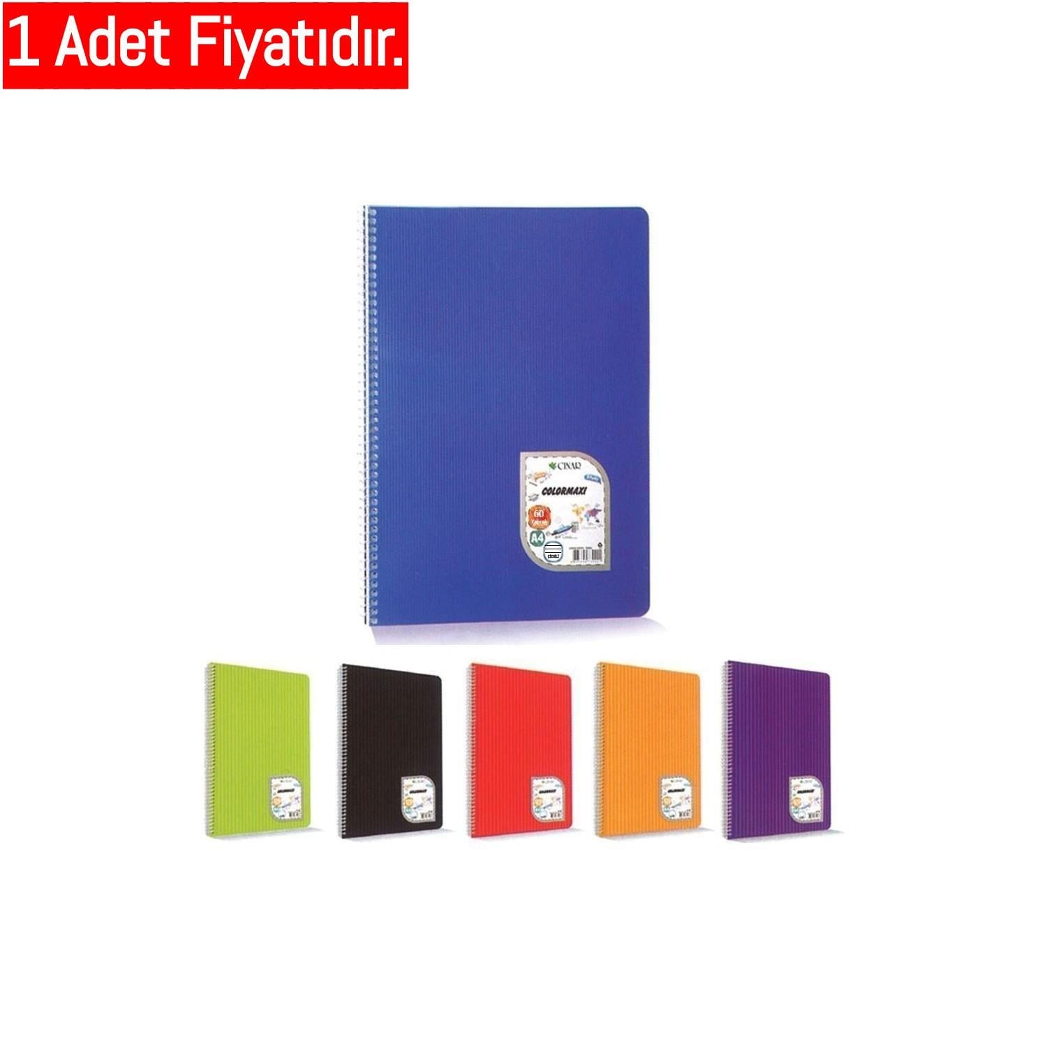 Çınar 60-4 A5 Colormaxi Spiralli Defter P.P Kapak Kareli (1 Adet)Çınar 60-4 A5 Colormaxi Spiralli Defter P.P Kapak Kareli - Kirtasiyem.netSpiralli Plastik Kapak Defterler