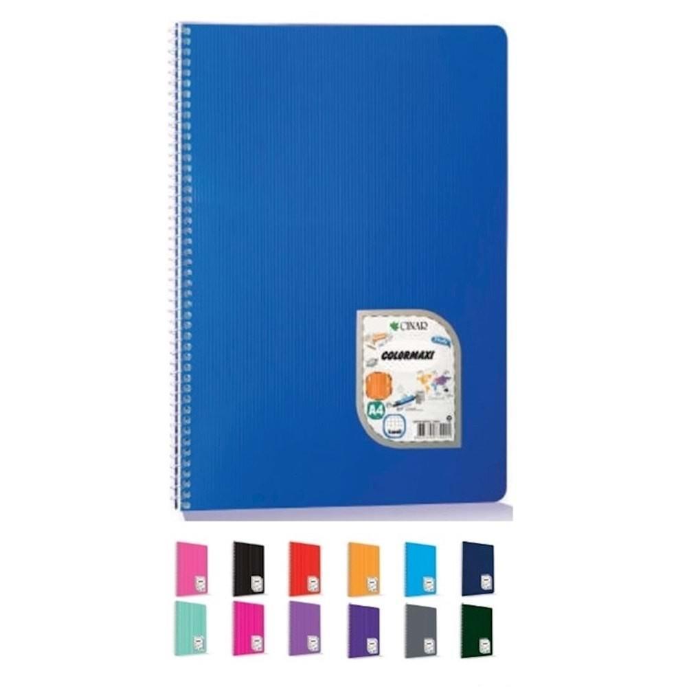 Çınar A4 96-4 Colormaxi Spiralli Defter P.P Kapak *48Çınar A4 96-4 Colormaxi Spiralli Defter P.P Kapak *48 - Kirtasiyem.netSpiralli Plastik Kapak Defterler