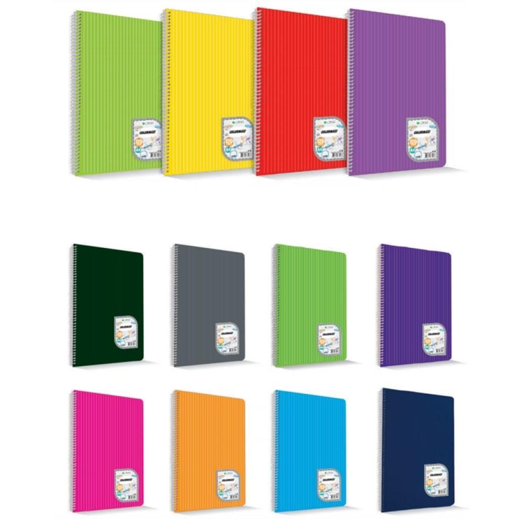 Çınar Colormaxi Spiralli Defter P.P Kapak 17X24 72-4 KareliÇınar Colormaxi Spiralli Defter P.P Kapak 17X24 72-4 Kareli - Kirtasiyem.netSpiralli Plastik Kapak Defterler