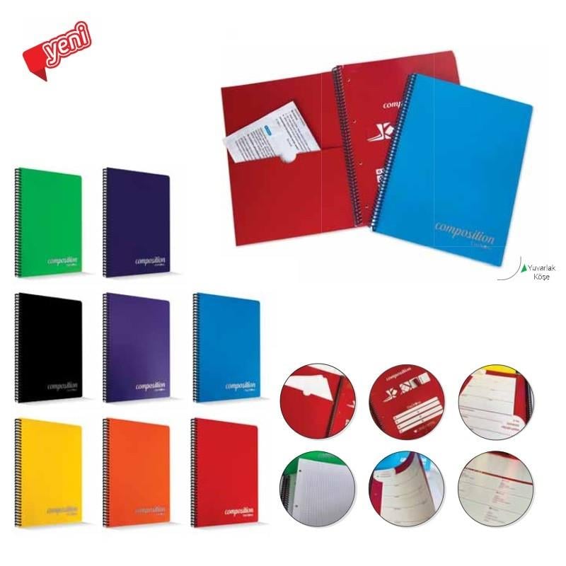 Çınar Composition Spiralli Defter P.P Kapak A4 200-1 Yaprak ÇizgiliÇınar Composition Spiralli Defter P.P Kapak A4 200-1 Yaprak Çizgili - Kirtasiyem.netPlastik Kapak Defterler