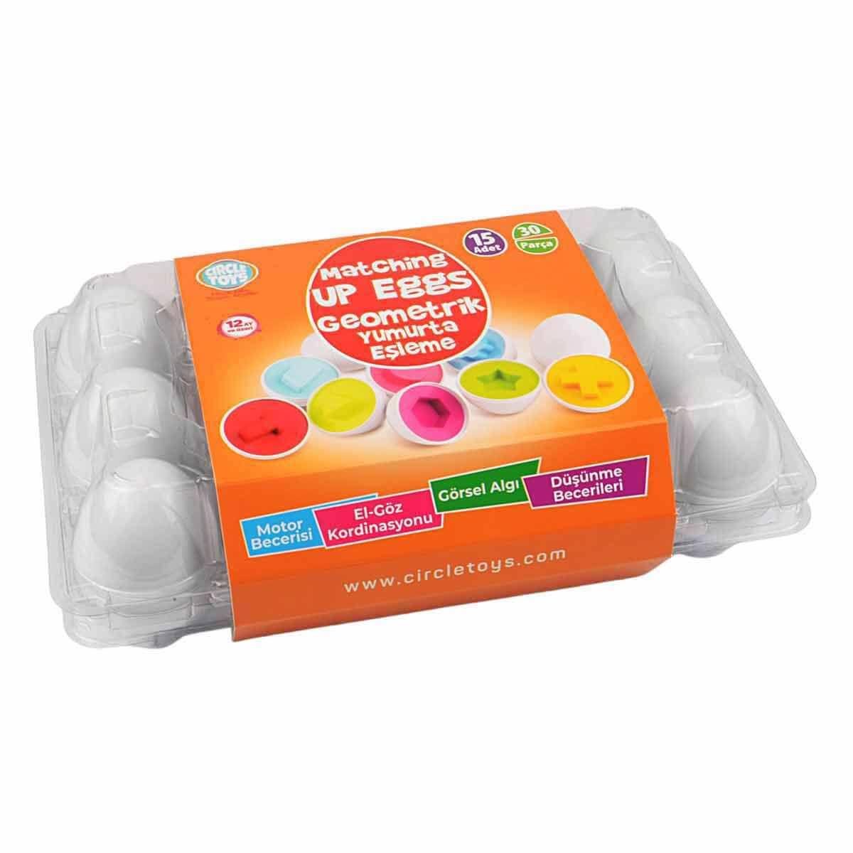 Circle Toys 15 Li Geometrik Yumurta Eşleme OyunuEğitici Materyaller