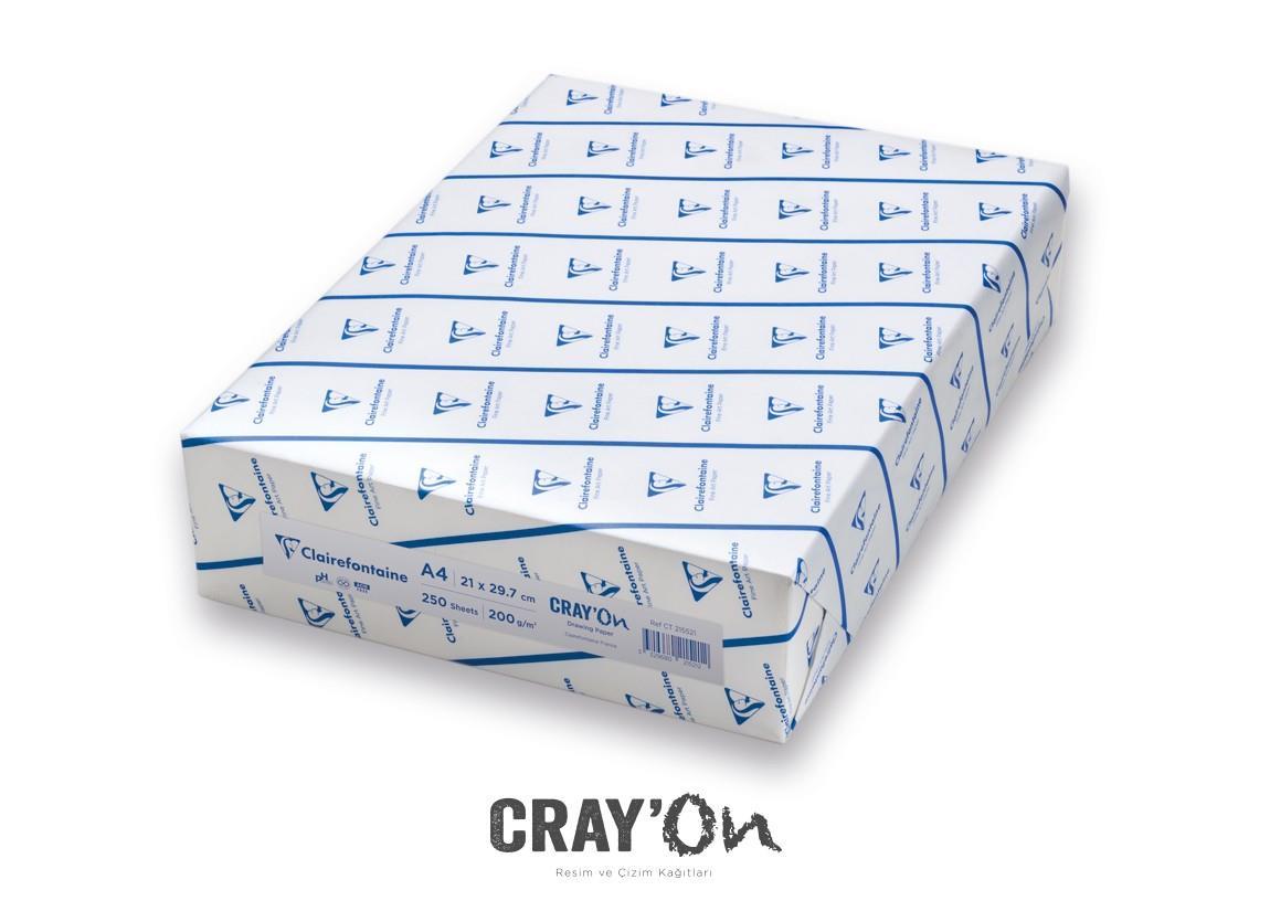 Clairefontaine Cryon Resim Kağıt 50x70cm 200grCLRF Cryon Resim Kağıt 50x70cm 200gr - Kirtasiyem.netResim Kağıtları
