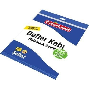 Colorland Defter Kabı Eko Şeffaf  10 LuColorland Defter Kabı Eko Şeffaf  10 Lu - Kirtasiyem.netDefter Kapları