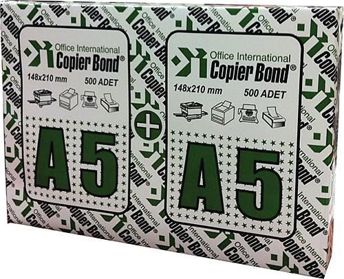 Copier Bond (Vege) Fotokopi Kağıdı A5 80 GrCopier Bond (Vege) Fotokopi Kağıdı A5 80 Gr - Kirtasiyem.netFotokopi Kağıtları
