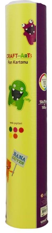 Craft&Arts Fon Kartonu 120 Gr 50x70 10 Lu Karışık RuloCraft&Arts Fon Kartonu 120 Gr 50x70 10 Lu Karışık Rulo - Kirtasiyem.netFon Kartonu