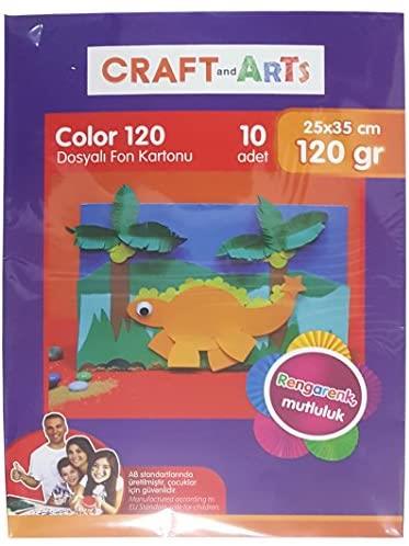 Craft&Arts Fon Kartonu Dosyalı 25x35 10 RenkCraft&Arts Fon Kartonu Dosyalı 25X35 10 Renk - Kirtasiyem.netFon Kartonları