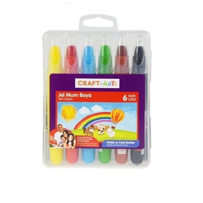 Craft&Arts Jel Mum Boya 6 lı Paket Craft&Arts Jel Mum Boya 6 lı Paket  - Kırtasiyem.netMum Boyalar