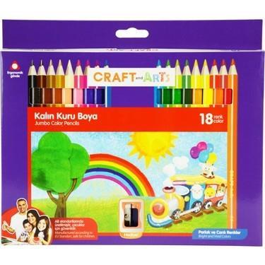 Craft&Arts Kuru Boya Jumbo 18 Li PaketCraft&Arts Kuru Boya Jumbo 18 Li Paket - Kırtasiyem.netKuru Boyalar