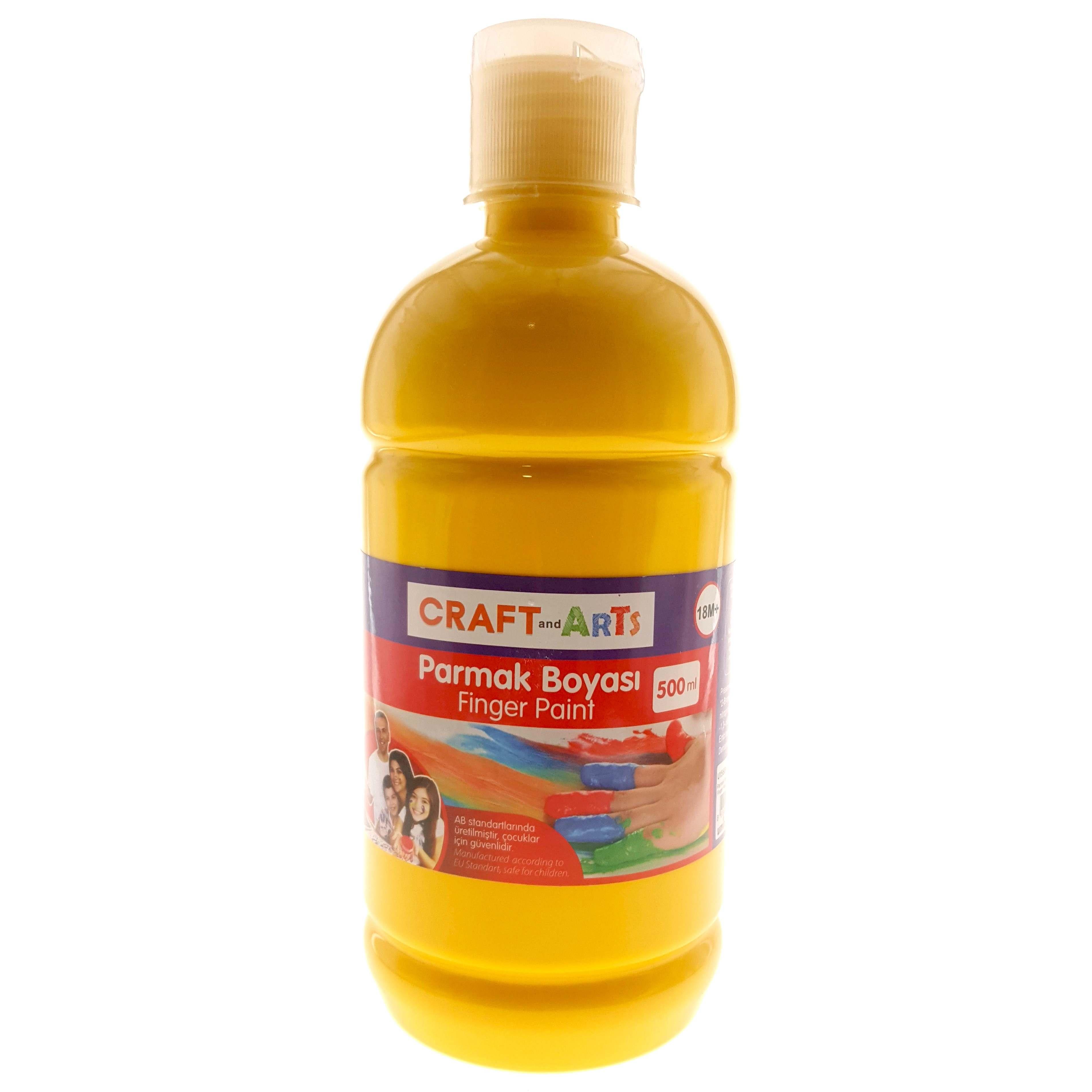 Craft&Arts Parmak Boya 500 Ml SarıCraft&Arts Parmak Boya 500 Ml Sarı - Kırtasiyem.netParmak Boyalar
