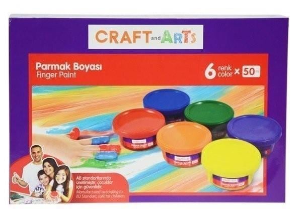 Craft&Arts Parmak Boya 6*50 MlCraft&Arts Parmak Boya 6*50 Ml - Kırtasiyem.netParmak Boyalar