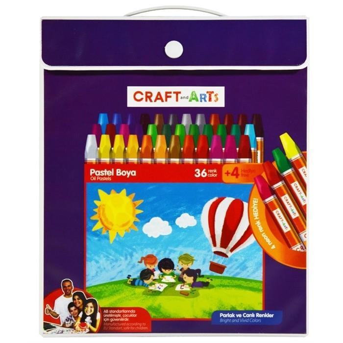 Craft&Arts Pastel Boya 36 Renk ÇantalıCraft&Arts Pastel Boya 36 Renk Çantalı - Kırtasiyem.netPastel Boyalar