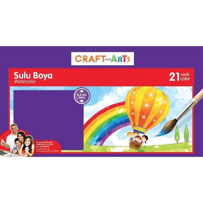 Craft&Arts Sulu Boya 21 Renk BüyükCraft&Arts Sulu Boya 21 Renk Büyük - Kırtasiyem.netSulu Boyalar