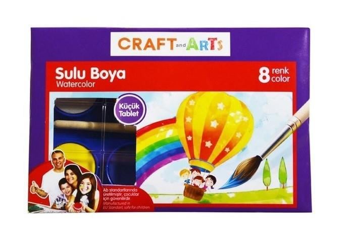 Craft&Arts Sulu Boya 8 RenkCraft&Arts Sulu Boya 8 Renk - Kırtasiyem.netSulu Boyalar
