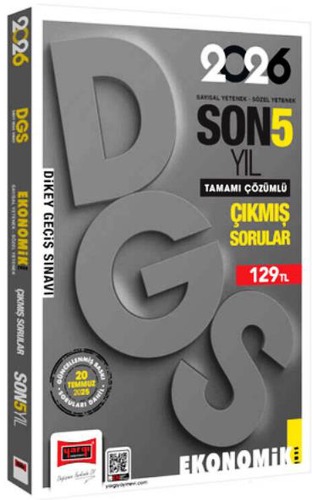 DGS Sayısal-Sözel Yetenek Son 5 Yıl Çıkmış Sorular (Ekonomik Baskı) 2026Diğer Kırtasiye Ürünleri