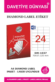 Dıamond Bilgisayar Etiketi 70X37.125 DM-1037Bilgisayar Etiketleri