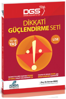 Dikkati Güçlendirme Seti Lise 15-18 Yaş 1 KitapDikkati Güçlendirme Seti Lise 15-18 Yaş 1 Kitap - Kirtasiyem.netYardımcı Kitaplar