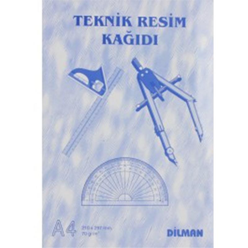 Dilman Teknik Resim Kağıdı A4 Dikey  30 YPDilman Teknik Resim Kağıdı A4 Dikey  30 YP - Kirtasiyem.netResim Kağıtları