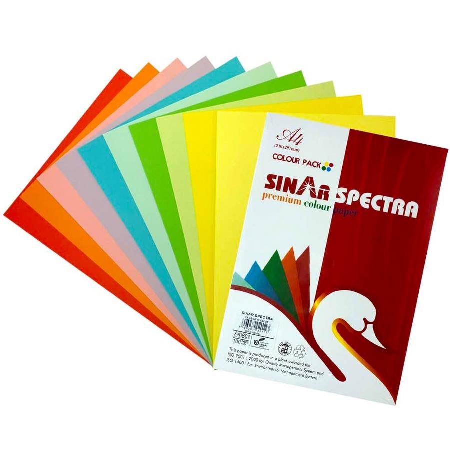 Doğan Sinar Spectra A4 80 Gr Renkli Karışık 5 Renk 100 lüDoğan Sinar Spectra A4 80 Gr Renkli Karışık 5 Renk 100 lü - Kirtasiyem.netRenkli Fotokopi Kağıtları