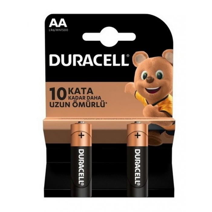 Duracell Alkalıne Pil AA 2 Li BlisterDuracell Alkalıne Pil AA 2 Li Blister - Kirtasiyem NetPil