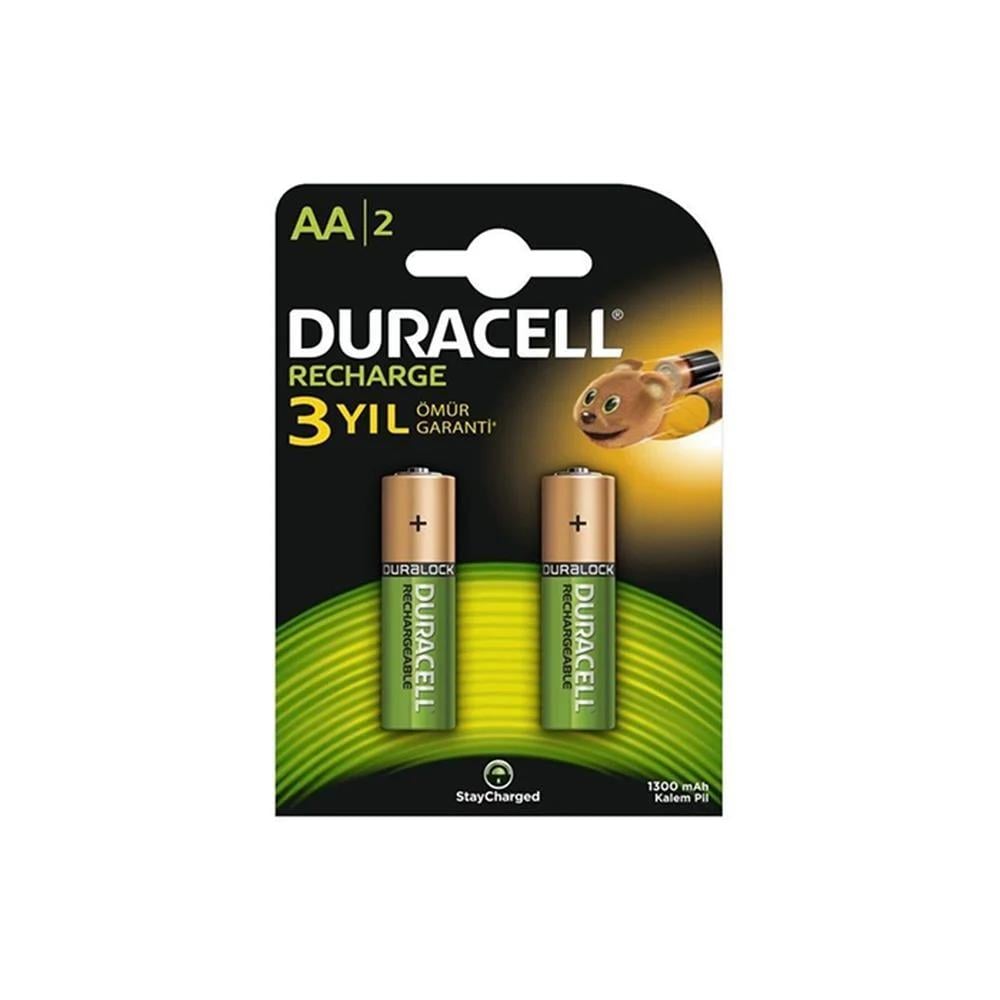 Duracell Pil Şarj Edilebilir 2 Li Aa 1300 MahDuracell Pil Şarj Edilebilir 2 Li Aa 1300 Mah - Kirtasiyem NetPil