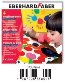 Eberhard Faber Parmak Boyası 4 RenkEberhard Faber Parmak Boyası 4 Renk - Kırtasiyem.netParmak Boyalar