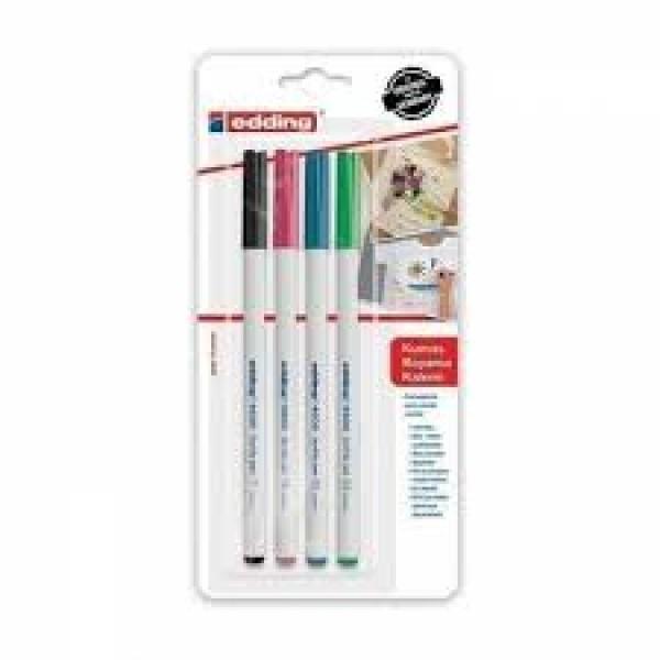 Edding 4600 Kumaş Boyama Kalemi 4 Lü Blister Soğuk RenklerEdding 4600 Kumaş Boyama Kalemi 4 Lü Blister Soğuk Renkler - Kırtasiyem.netKumaş Boyaları