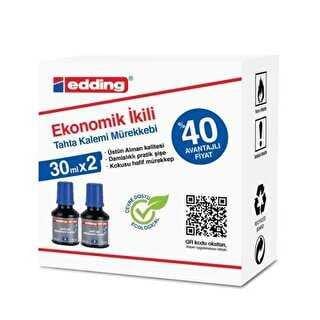 Edding Bt30 Tahta Kalemi Mürekkebi 30Ml 2Li Kutu Mavi Edding Bt30 Tahta Kalemi Mürekkebi 30Ml 2Li Kutu Mavi  - Kirtasiyem.netTahta Kalemi Mürekkepi