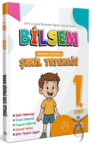 Editör 1. Sınıf Bilsem Hazırlık Şekil Yeteneği Tamamı ÇözümlüDiğer Kırtasiye Ürünleri