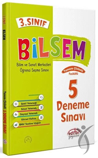 Editör 3. Sınıf Bilsem 5 Fasikül Denem Sınavı Diğer Kırtasiye Ürünleri