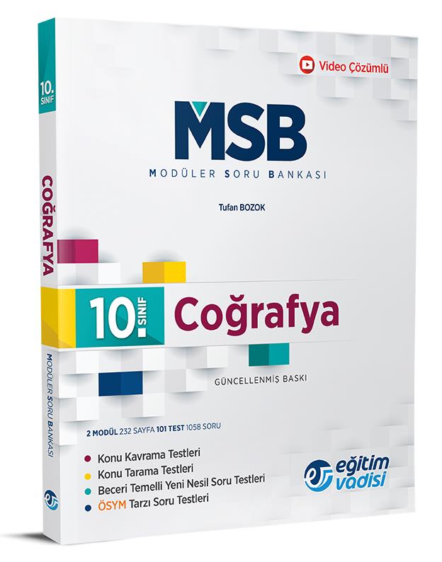 Eğitim Vadisi 10. Sınıf Msb CoğrafyaEğitim Vadisi 10. Sınıf Msb Coğrafya - Kirtasiyem.net10.Sınıf