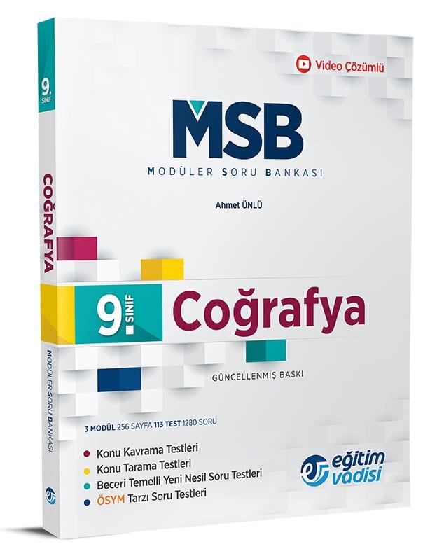 Eğitim Vadisi 9. Sınıf Msb CoğrafyaEğitim Vadisi 9. Sınıf Msb Coğrafya - Kirtasiyem.net9.Sınıf