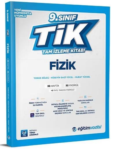 Eğitim Vadisi Taktik 9.Sınıf Tam Izleme Kitabı Fizik (24-25)AYT