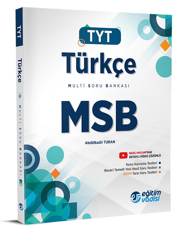 Eğitim Vadisi Tyt Msb TürkçeEğitim Vadisi Tyt Msb Türkçe - Kirtasiyem.netTYT