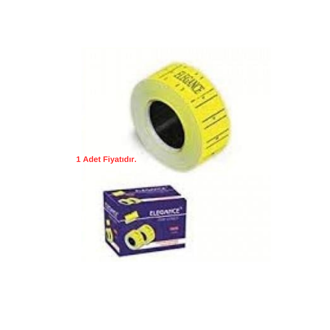 Elegance Etiket Makinesi Rulosu Sarı 210RElegance Etiket Makinesi Rulosu Sarı 210R - Kirtasiyem.netEtiket Makinesi Rulosu